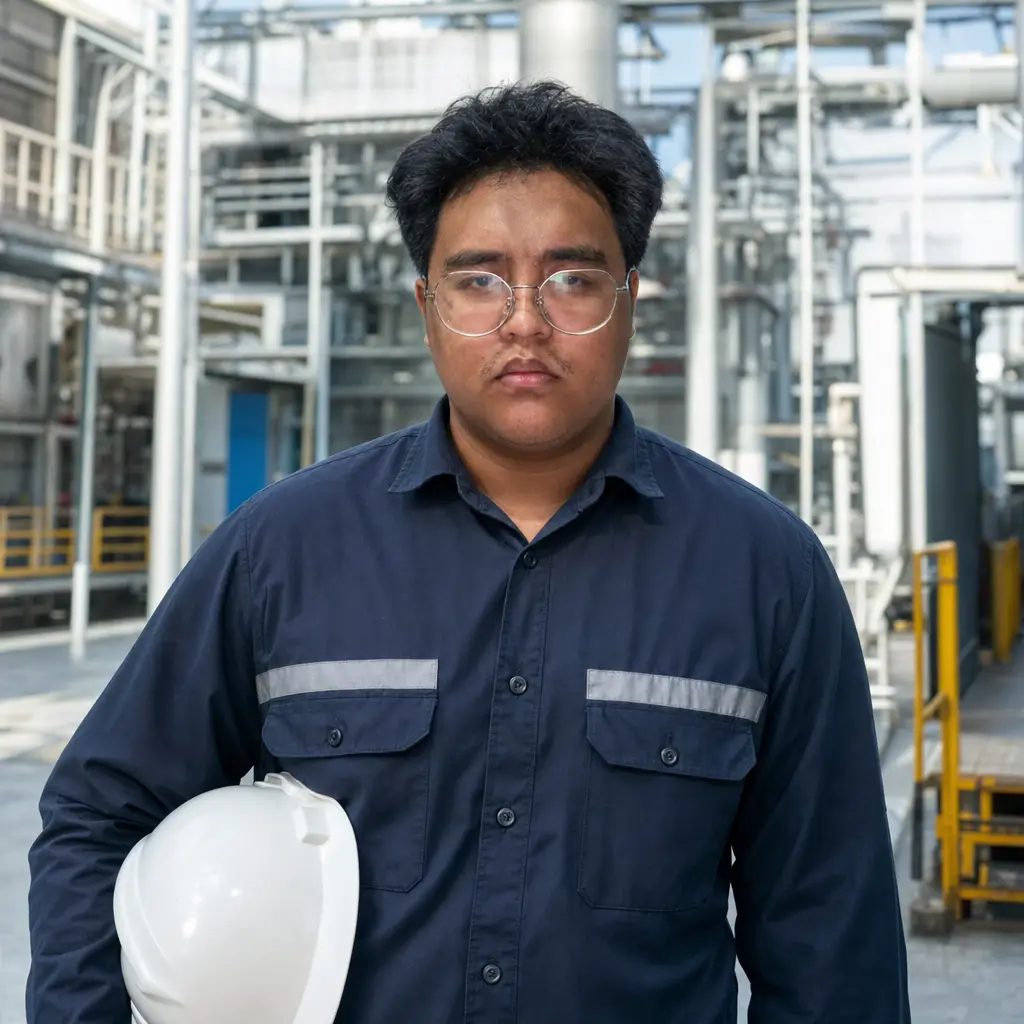 AI portrait: Engineer on Site (Professional / LinkedIn)