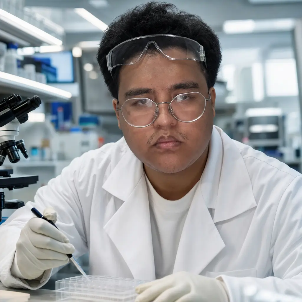 AI portrait: Scientist in the Lab (Professional / LinkedIn)