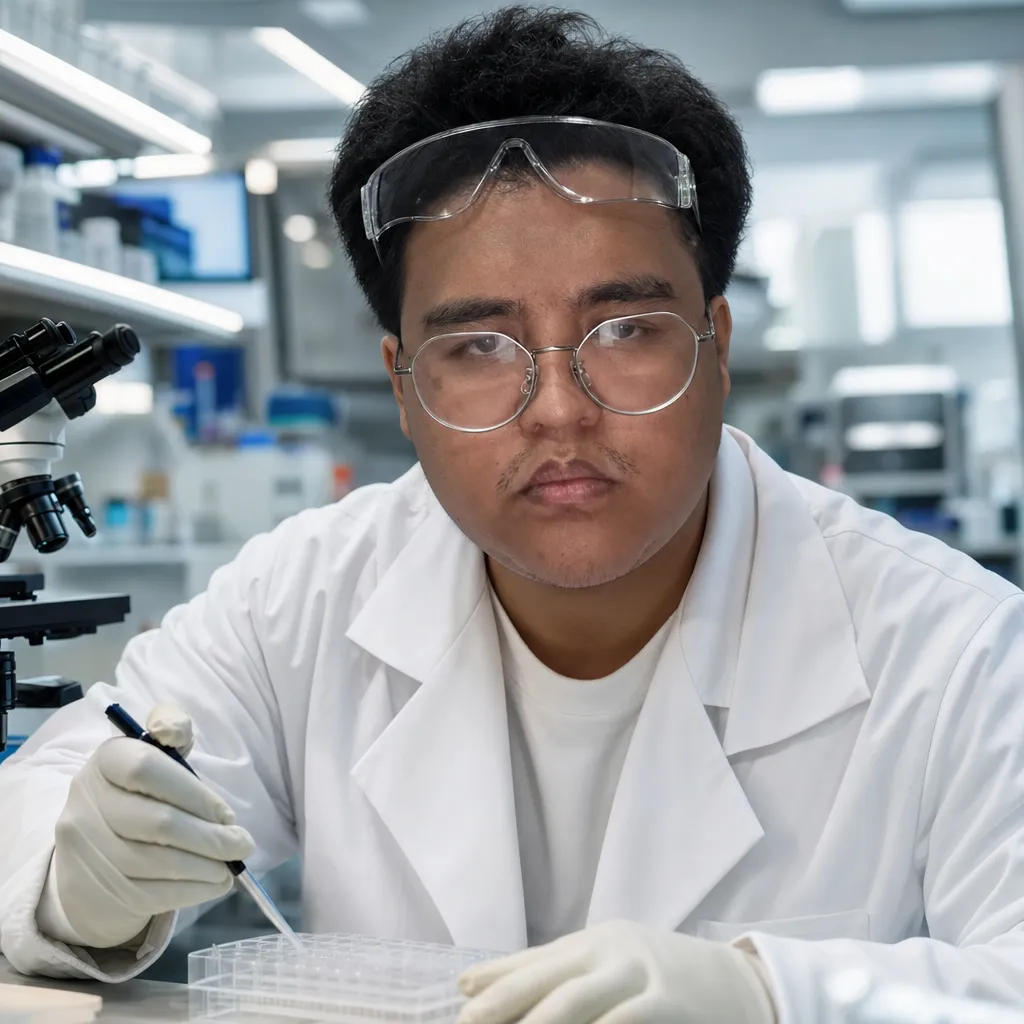 AI portrait result: Scientist in the Lab