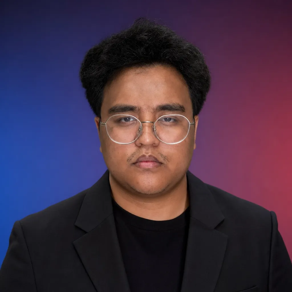 AI portrait result: Tech Conference Badge Photo