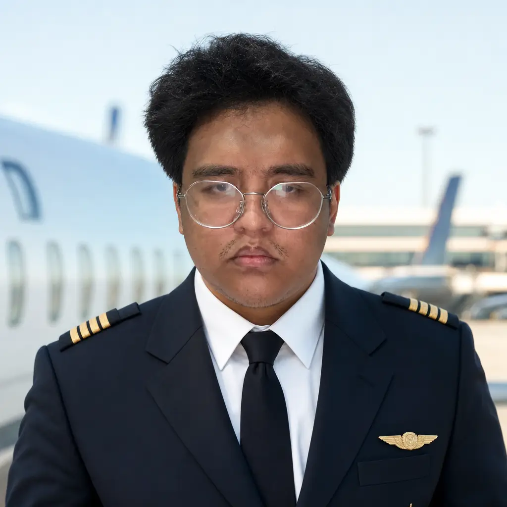 AI portrait: Pilot / Aviation Pro (Professional / LinkedIn)