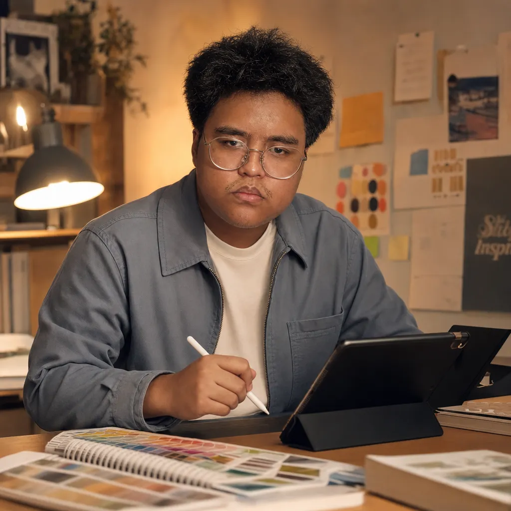 AI portrait result: Designer Workspace