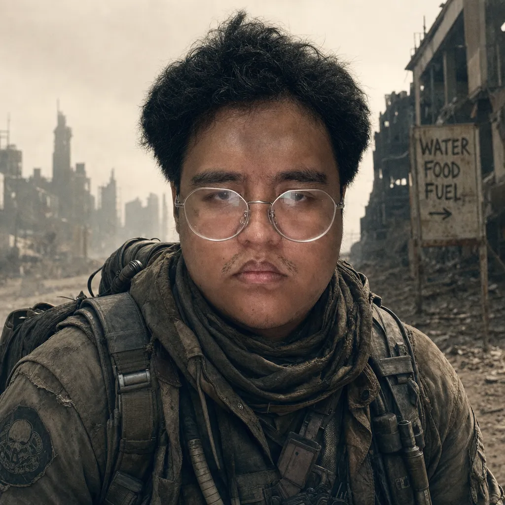 AI portrait result: Dystopian Survivor