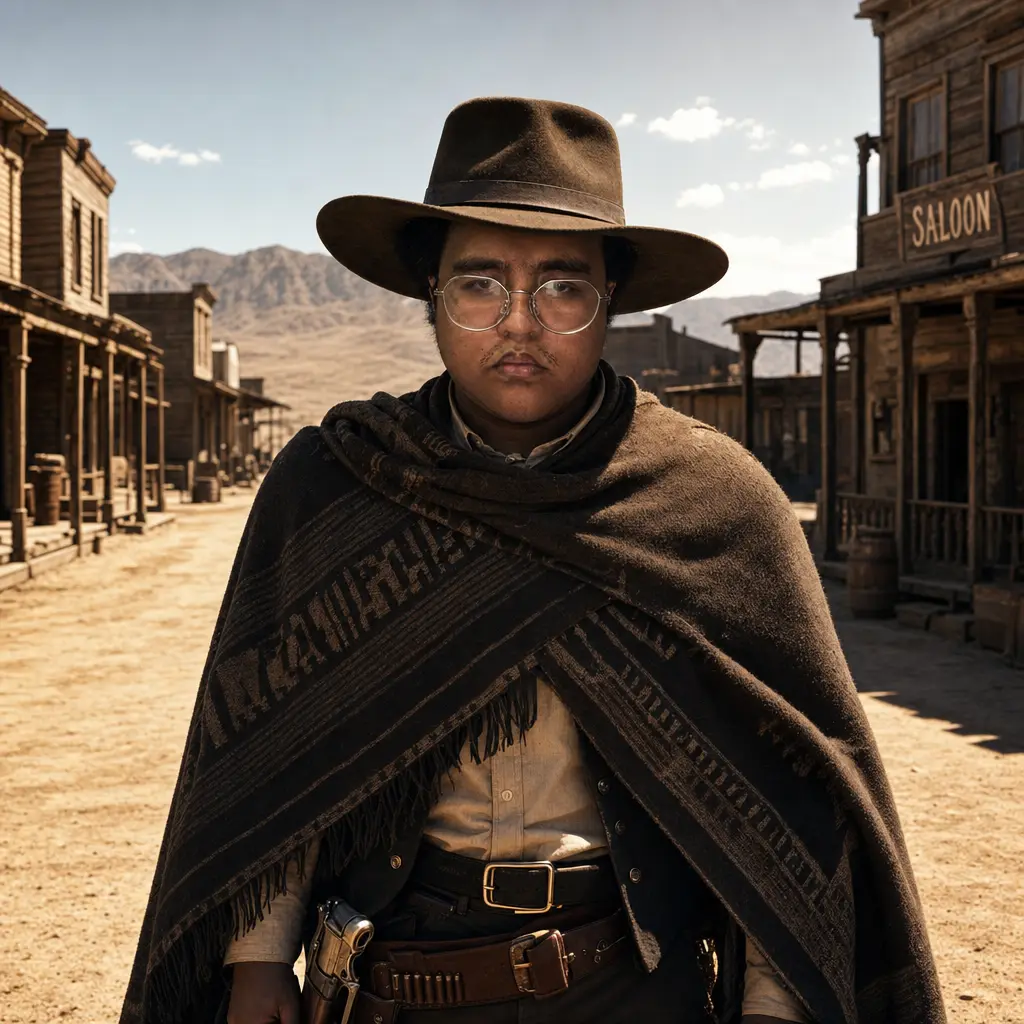 AI portrait: Spaghetti Western (Cinematic / Editorial)