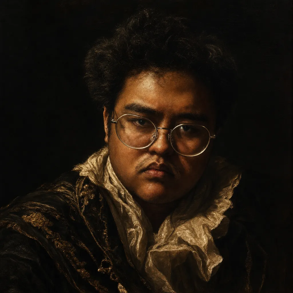 AI portrait result: Baroque Drama Painting