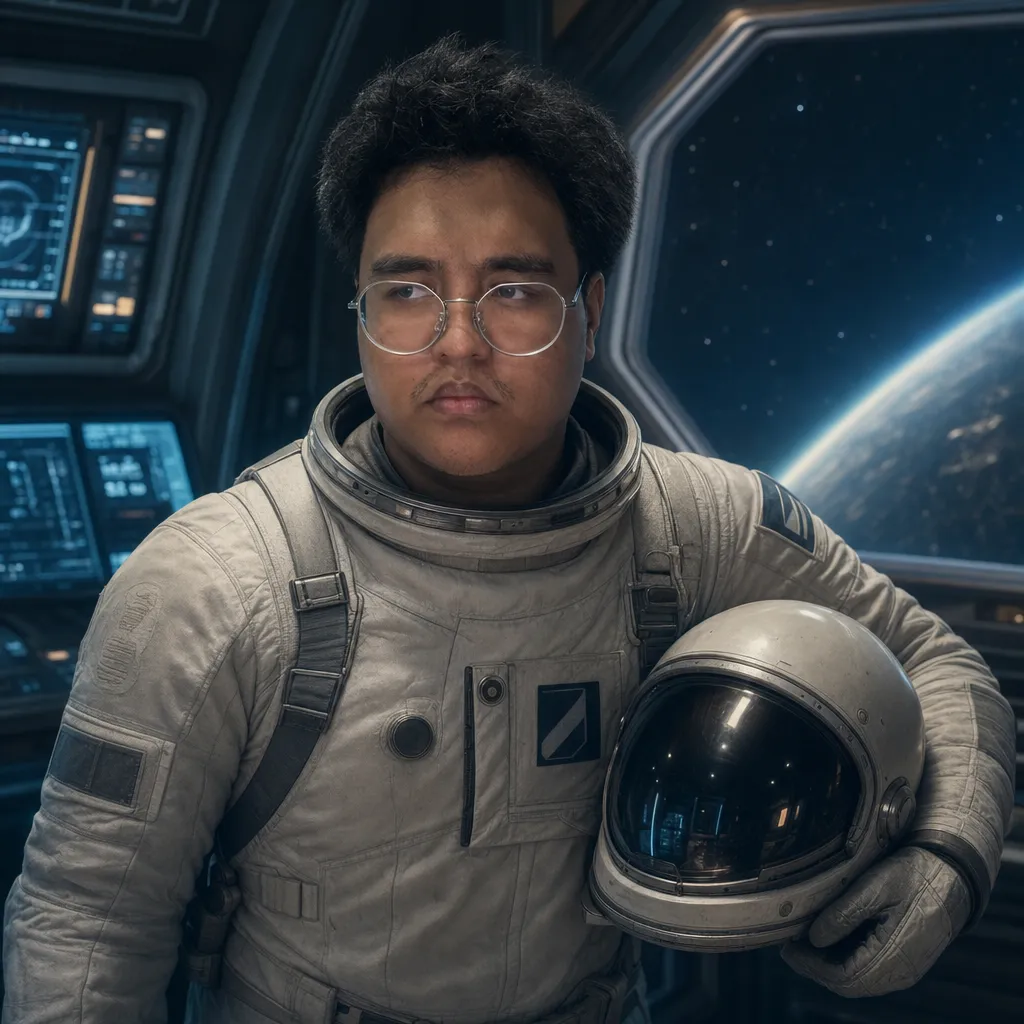 AI portrait result: Sci-Fi Space Explorer