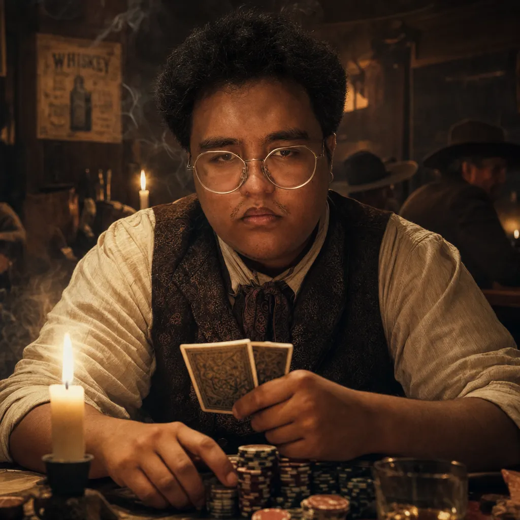AI portrait result: Western Saloon Card Game