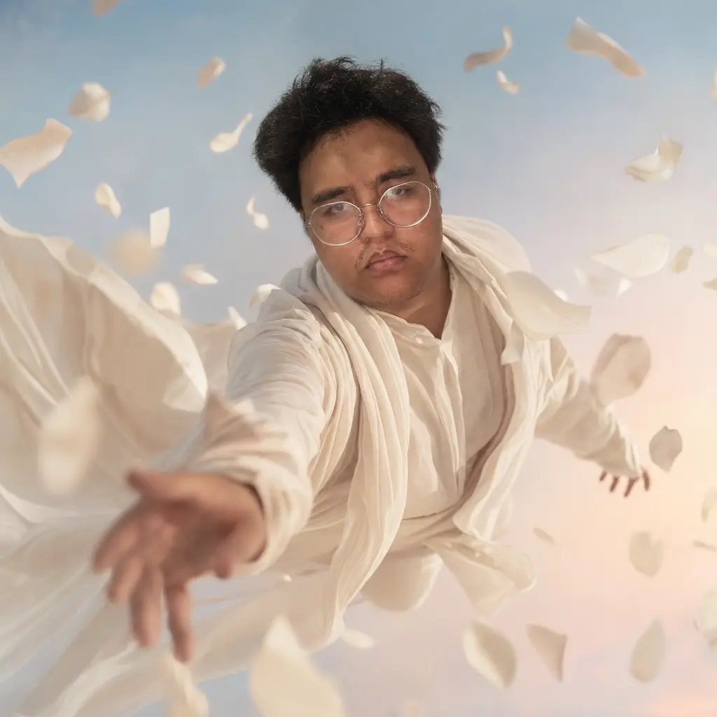 AI portrait: Surreal Floating Portrait (Cinematic / Editorial)