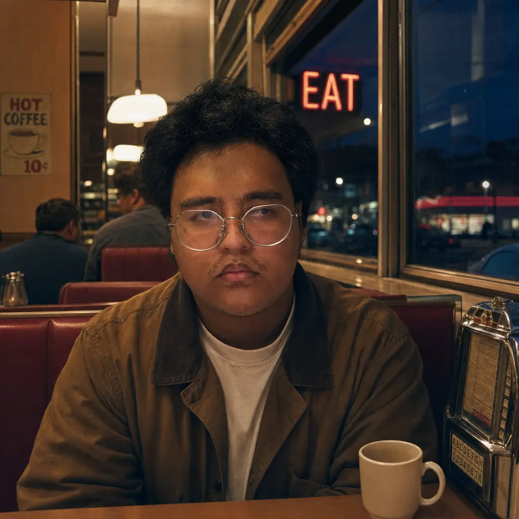 AI portrait: Film Still Diner Night (Cinematic / Editorial)
