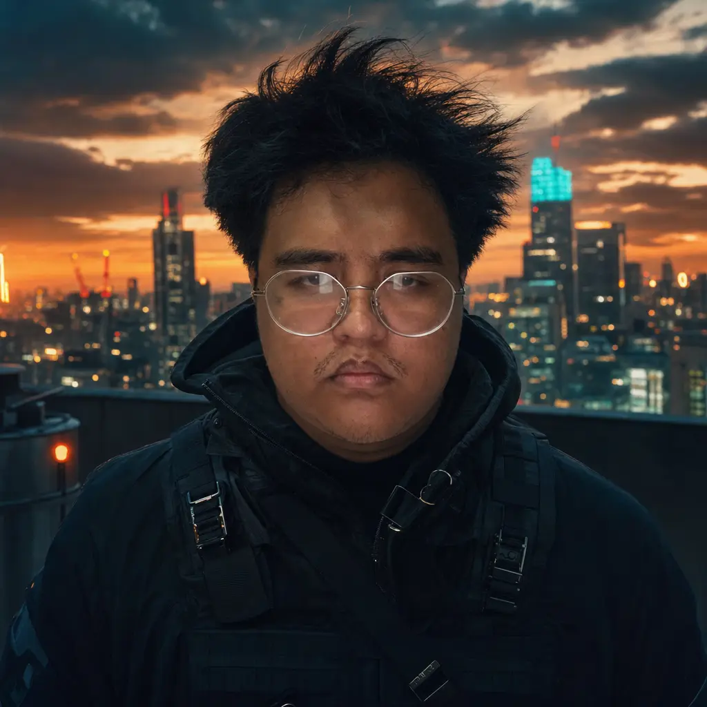 AI portrait: Action Spy Rooftop (Cinematic / Editorial)