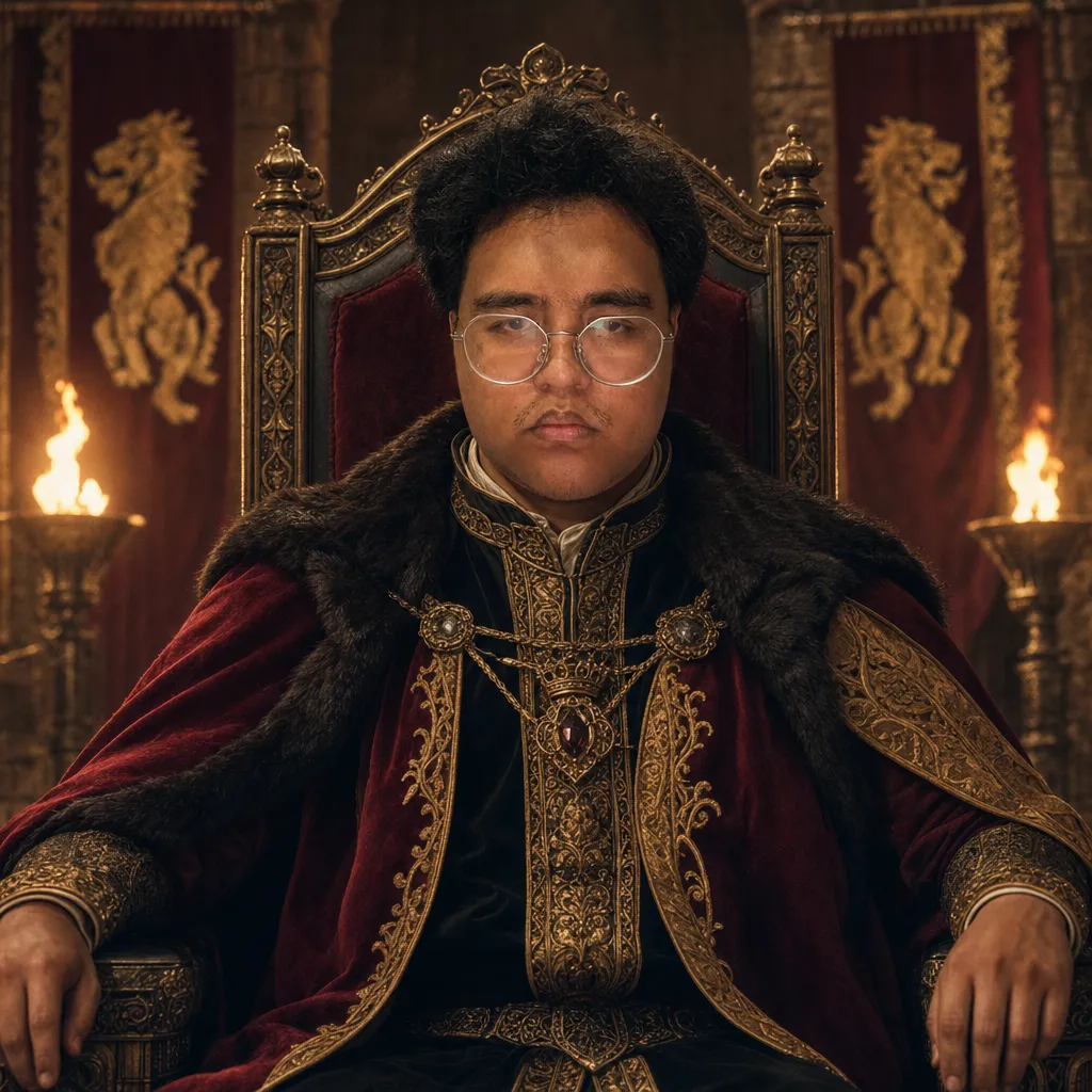 AI portrait result: Epic Throne Scene