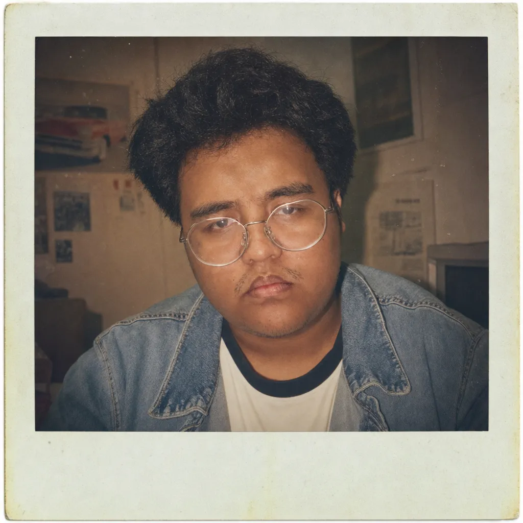 AI portrait result: Retro Polaroid Aesthetic