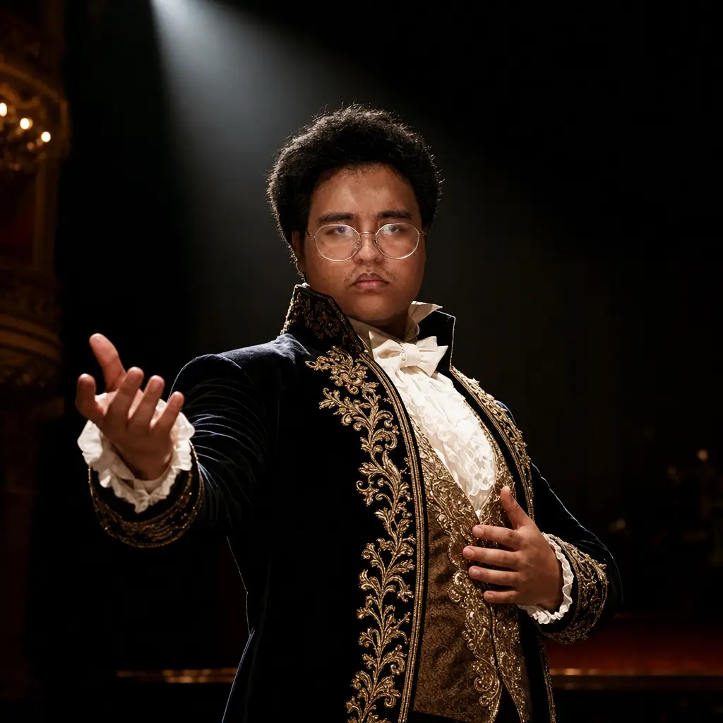 AI portrait: Grand Opera Stage (Cinematic / Editorial)