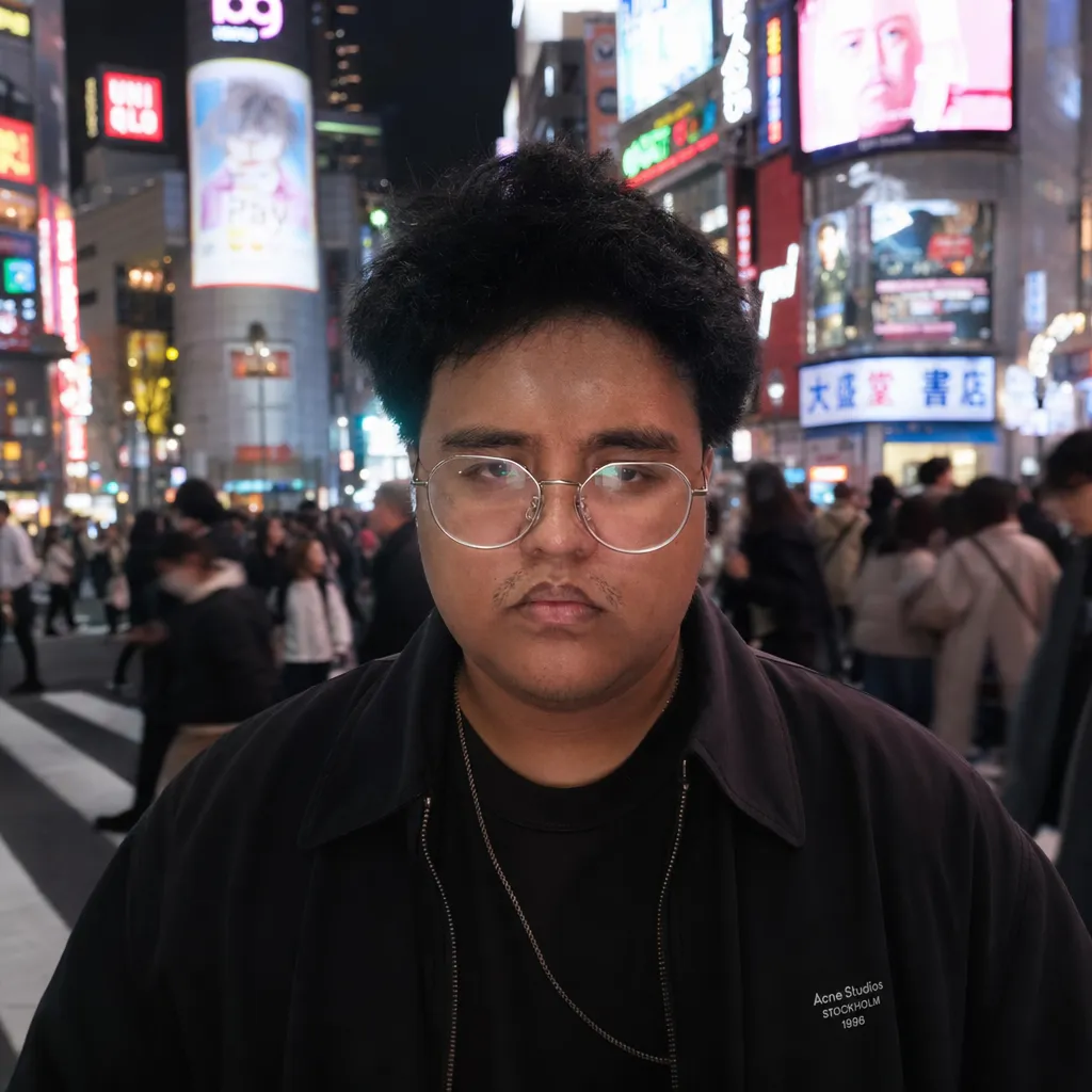 AI portrait result: Tokyo Shibuya Crossing