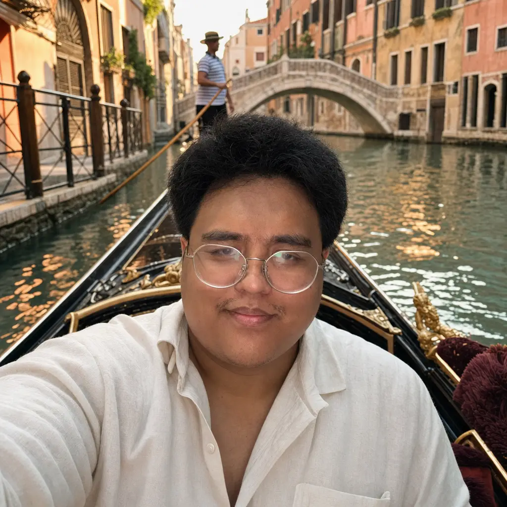 AI portrait: Venice Gondola (Travel / Lifestyle)