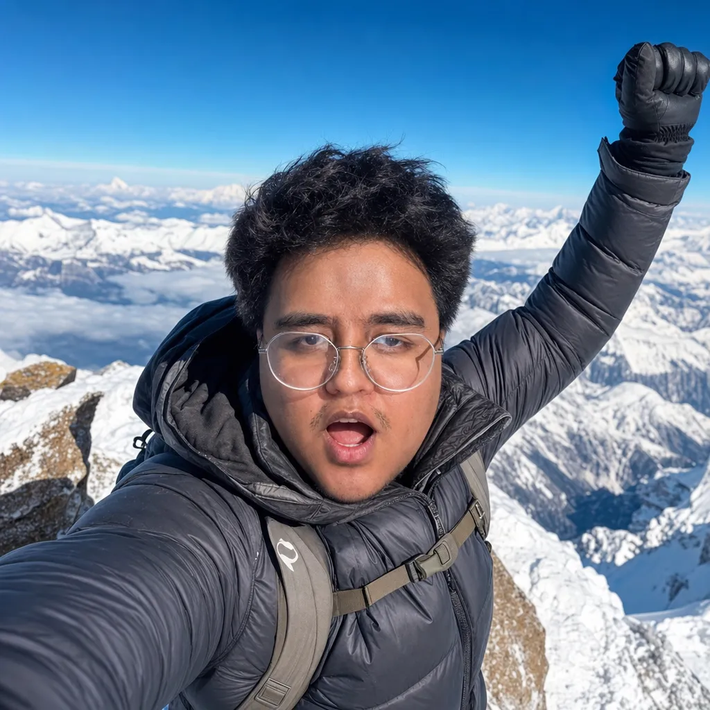 AI portrait result: Swiss Alps Summit