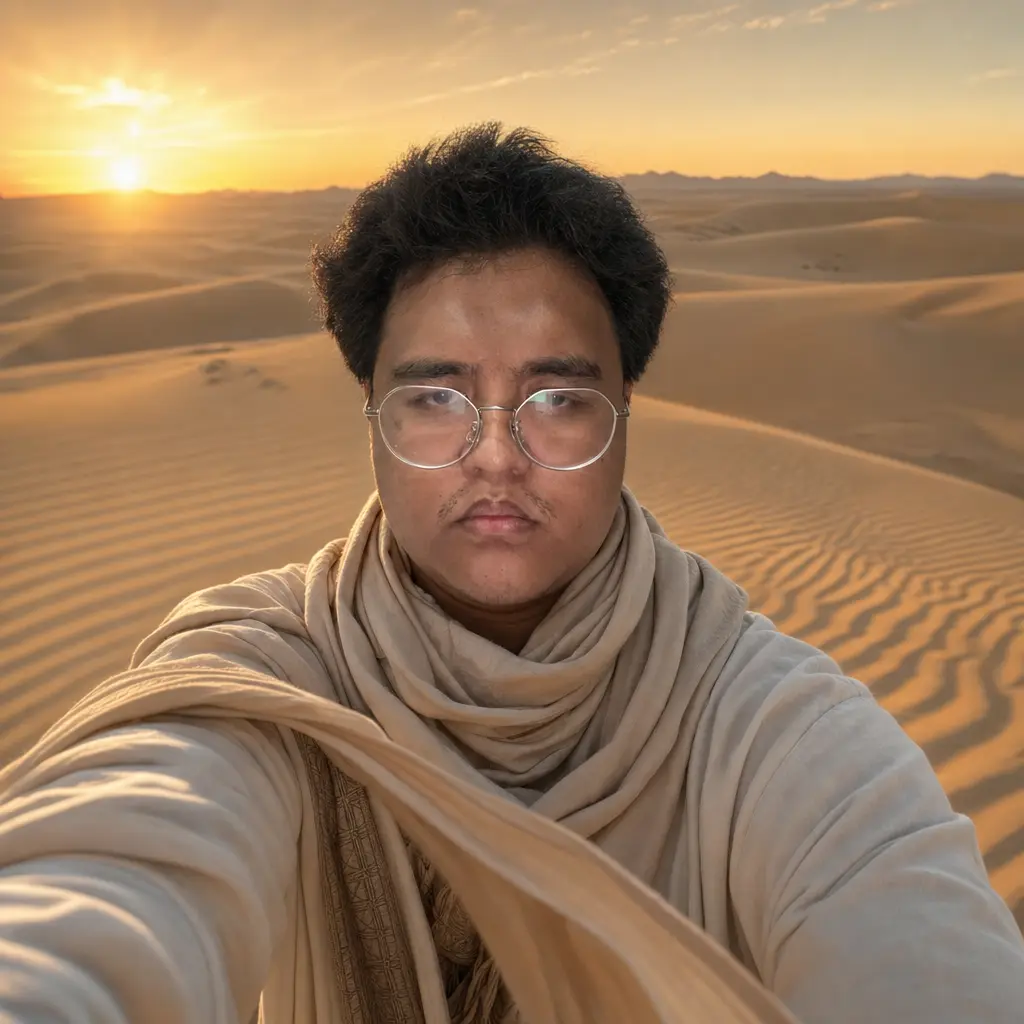 AI portrait: Sahara Desert Dunes (Travel / Lifestyle)