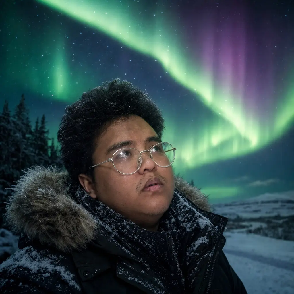 AI portrait: Northern Lights (Travel / Lifestyle)