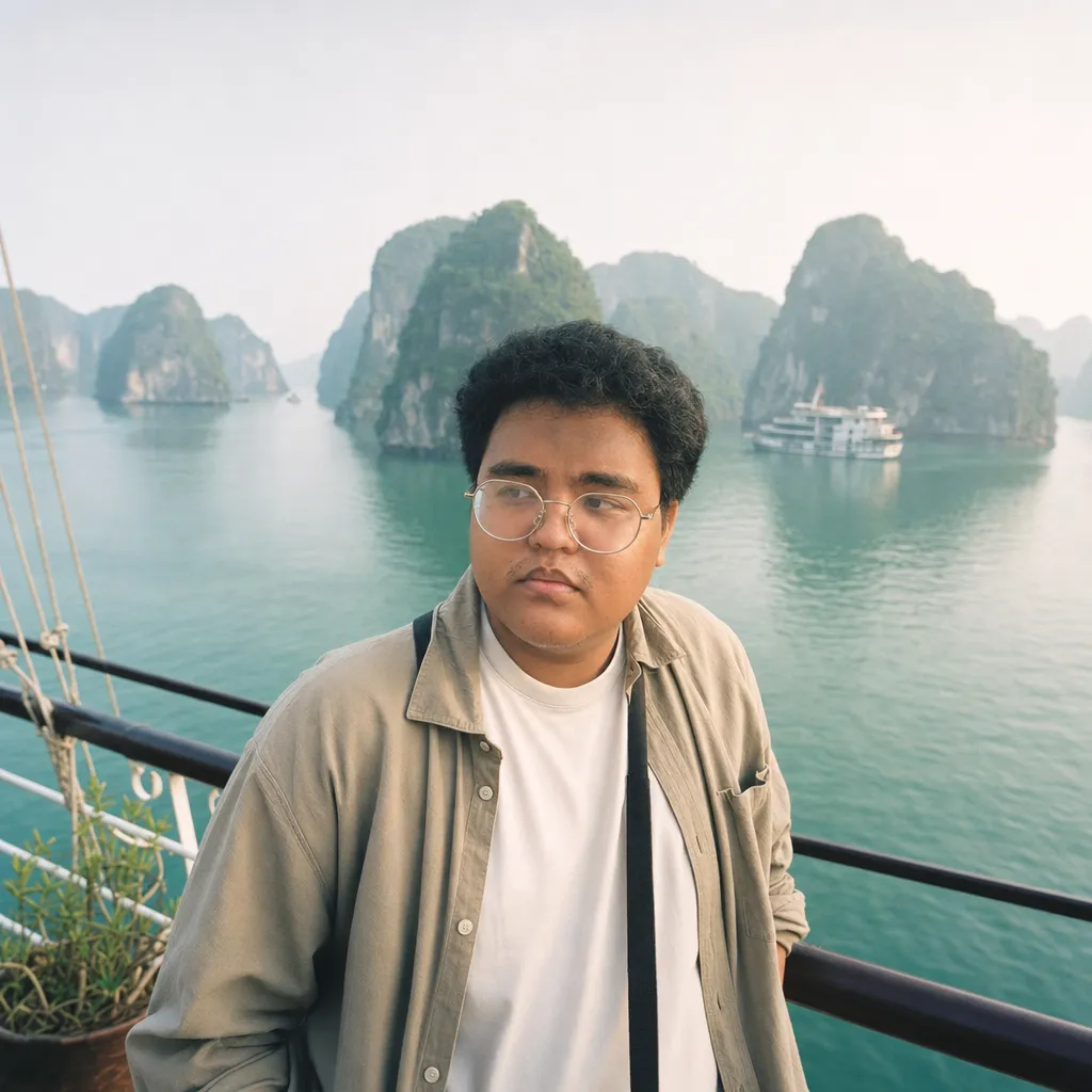 AI portrait result: Vietnam Ha Long Bay