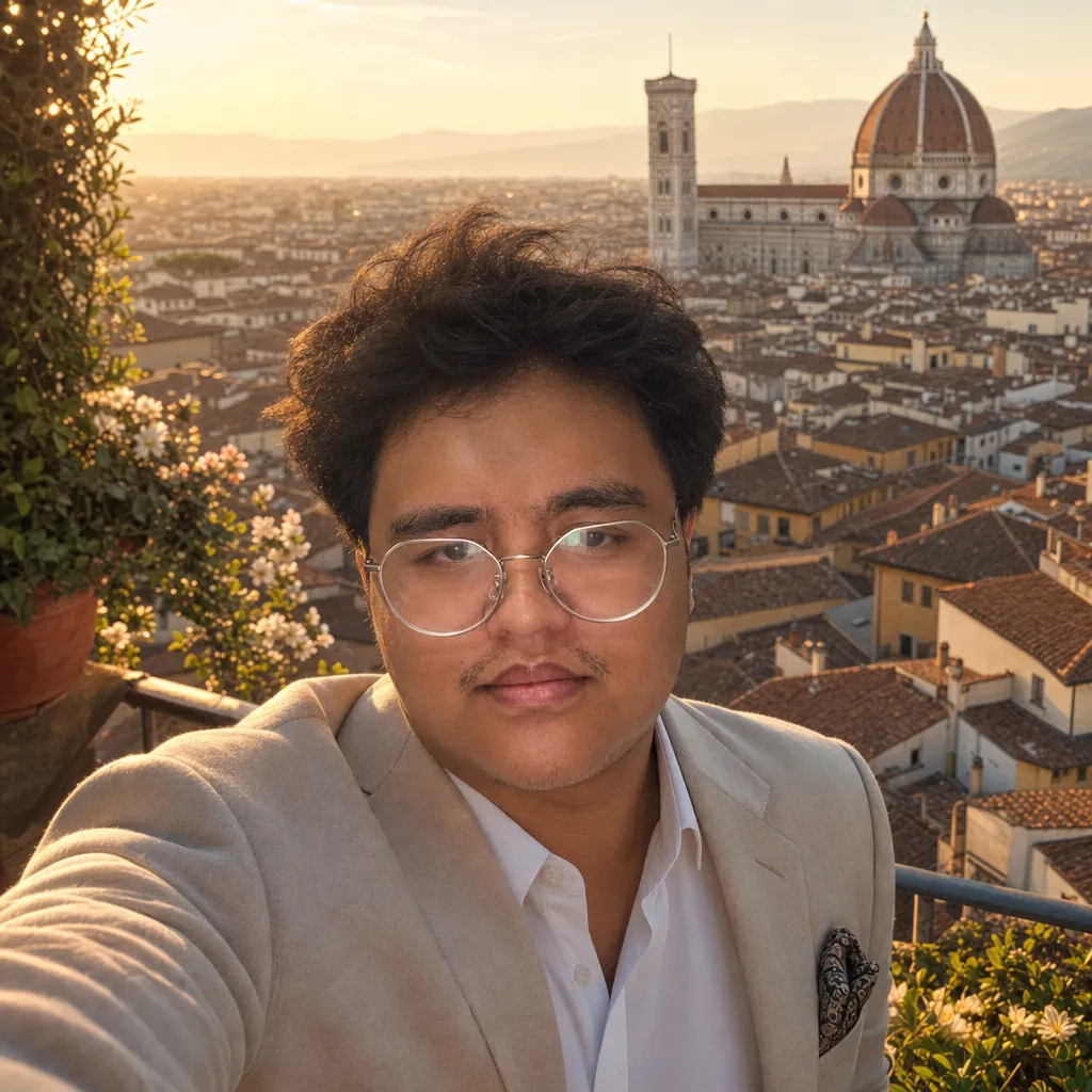 AI portrait result: Florence Duomo