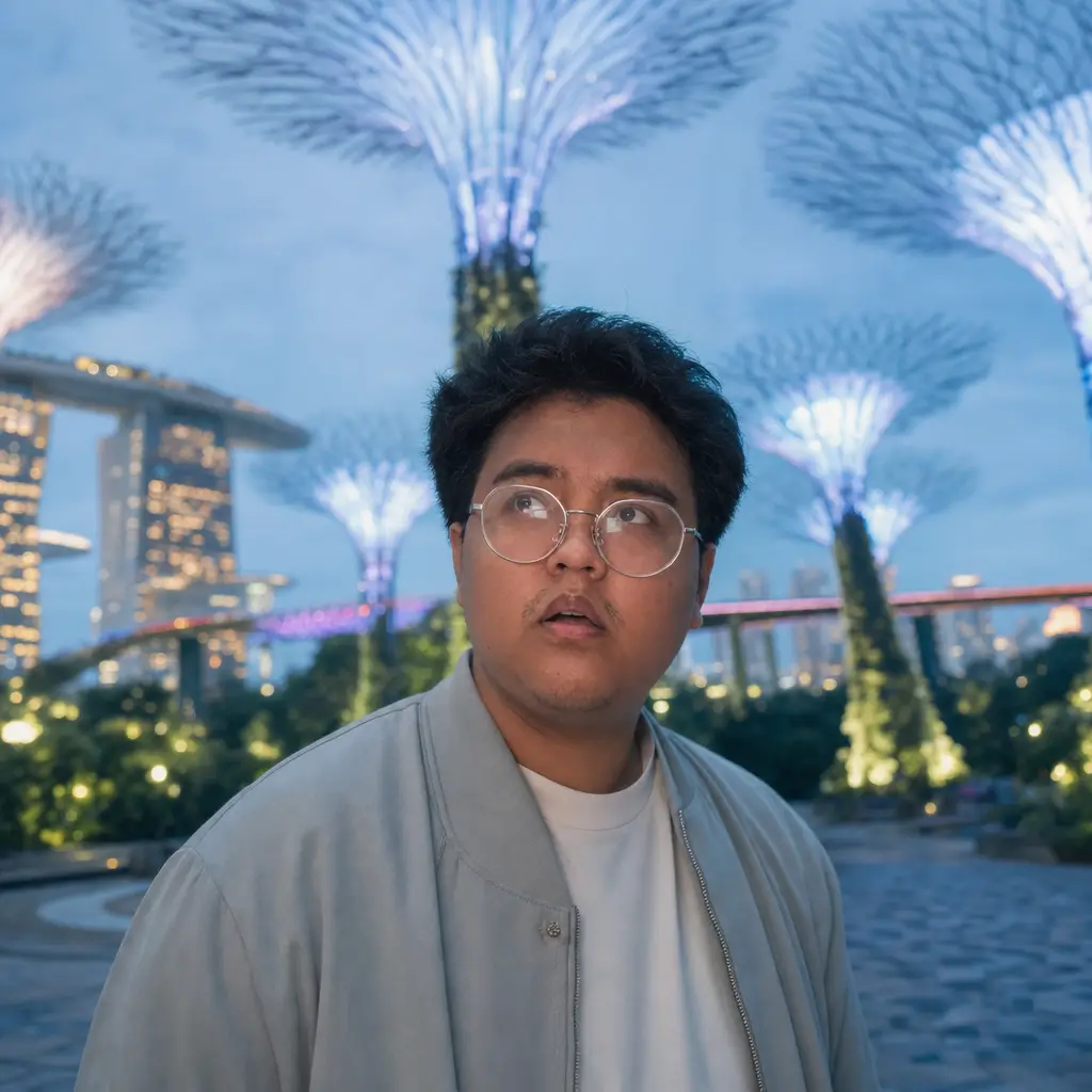 AI portrait: Singapore Gardens (Travel / Lifestyle)