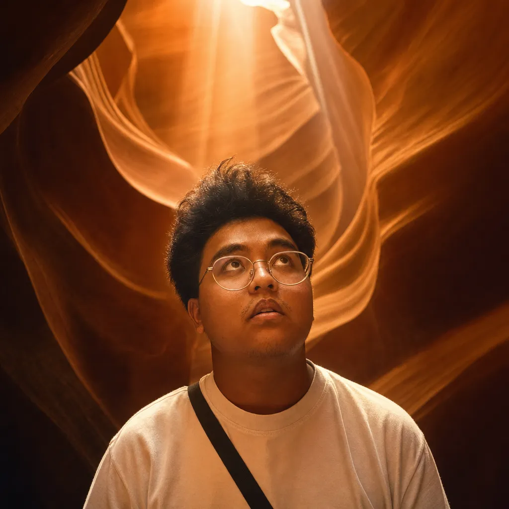 AI portrait result: Antelope Canyon