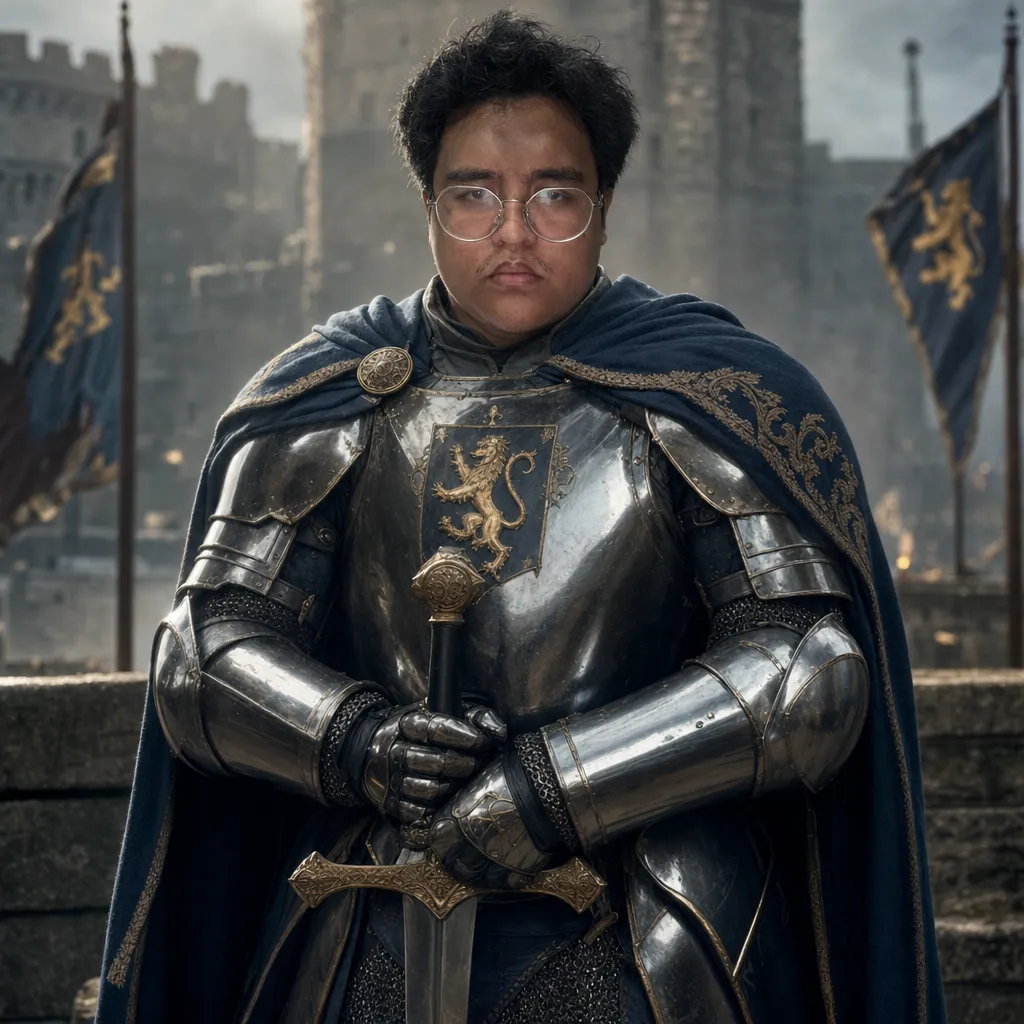 AI portrait result: Medieval Knight