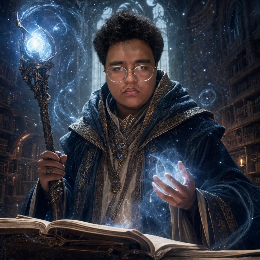 AI portrait: Powerful Wizard (Fantasy / Themed)