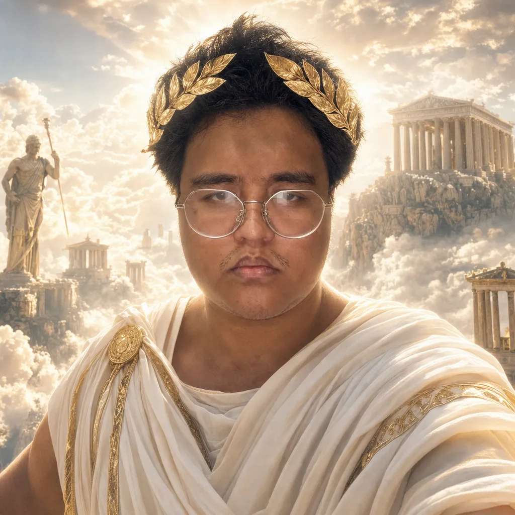 AI portrait result: Greek God / Goddess