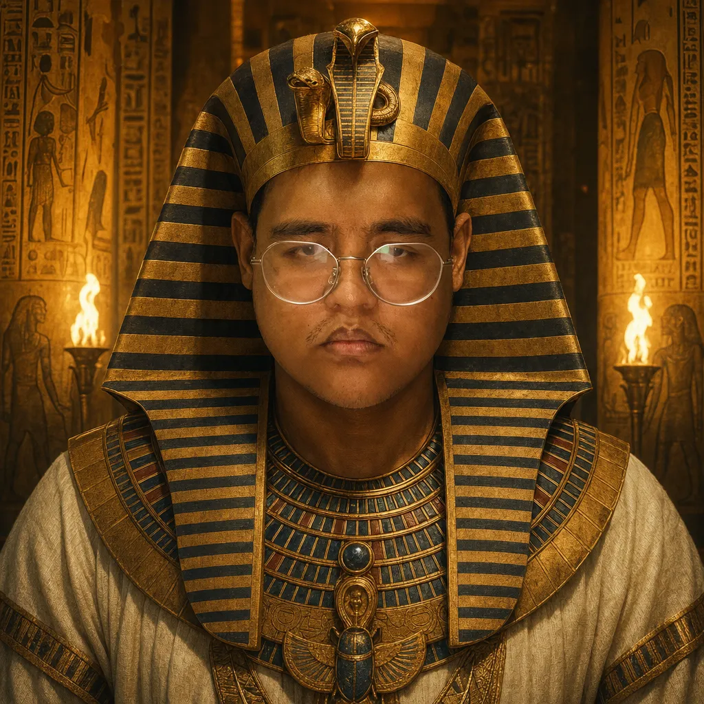 AI portrait result: Egyptian Pharaoh