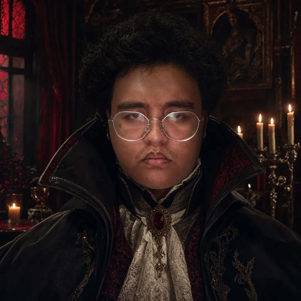 AI portrait result: Halloween Vampire