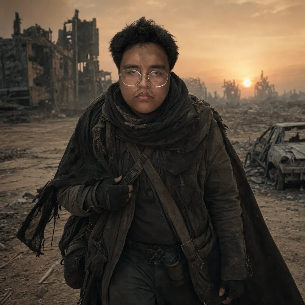 AI portrait result: Post-Apocalyptic Wanderer