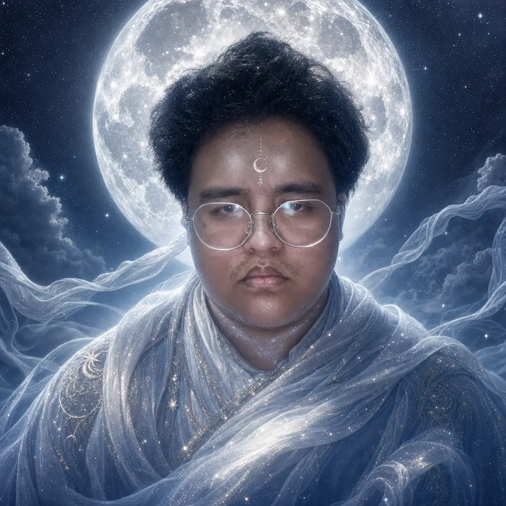 AI portrait: Celestial Moon Spirit (Fantasy / Themed)