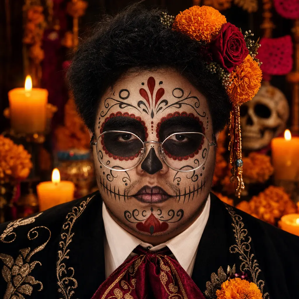 AI portrait: Day of the Dead (Fantasy / Themed)