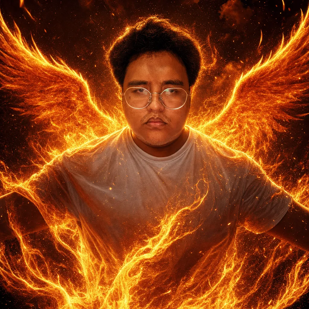 AI portrait result: Phoenix Reborn